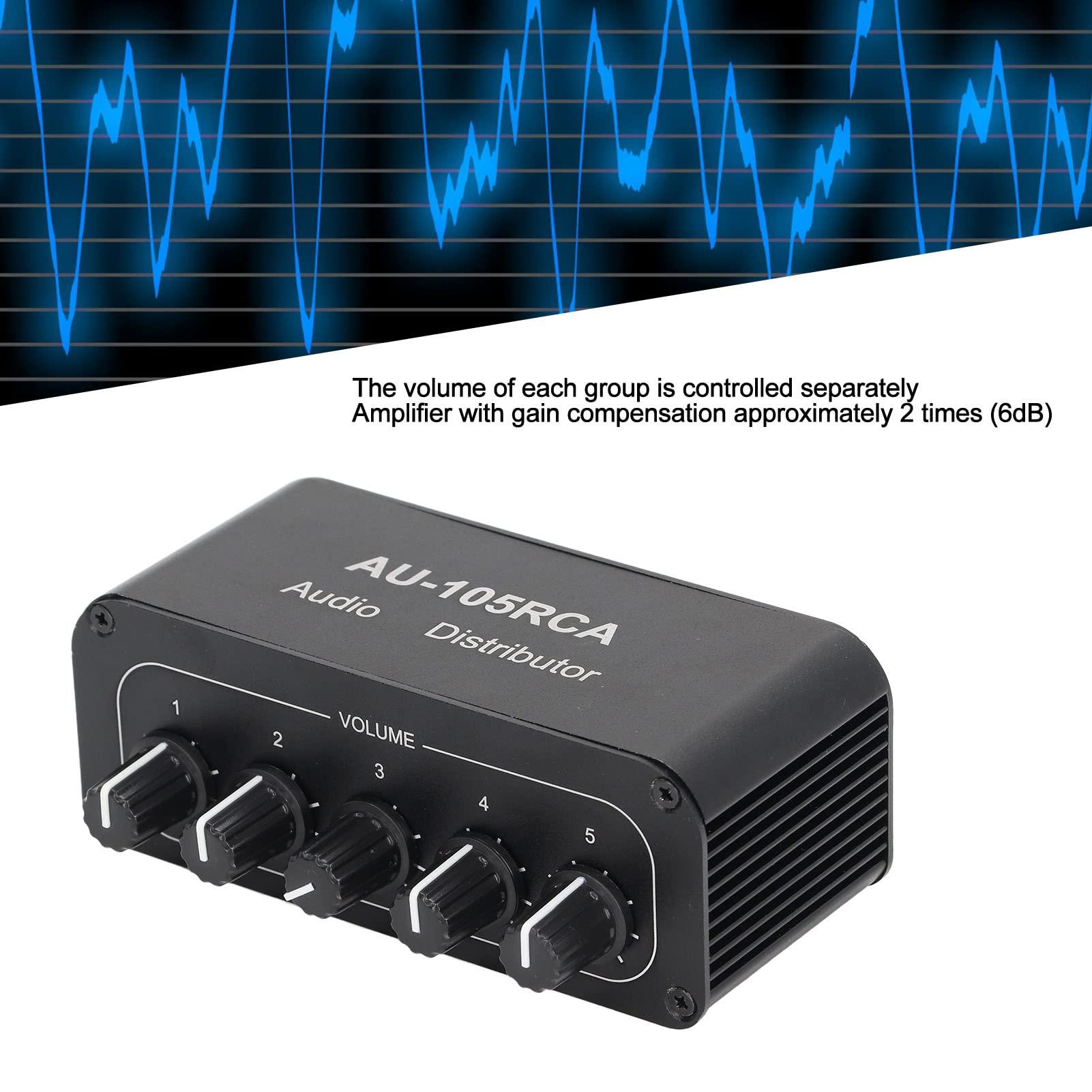 Commutatore Audio Bidirezionale, Commutatore Audio Bidirezionale Stereo A 5 Vie L/R Per Canale Audio, Splitter Per Interruttori Audio Ad Alta Fedeltà Per Multimedia