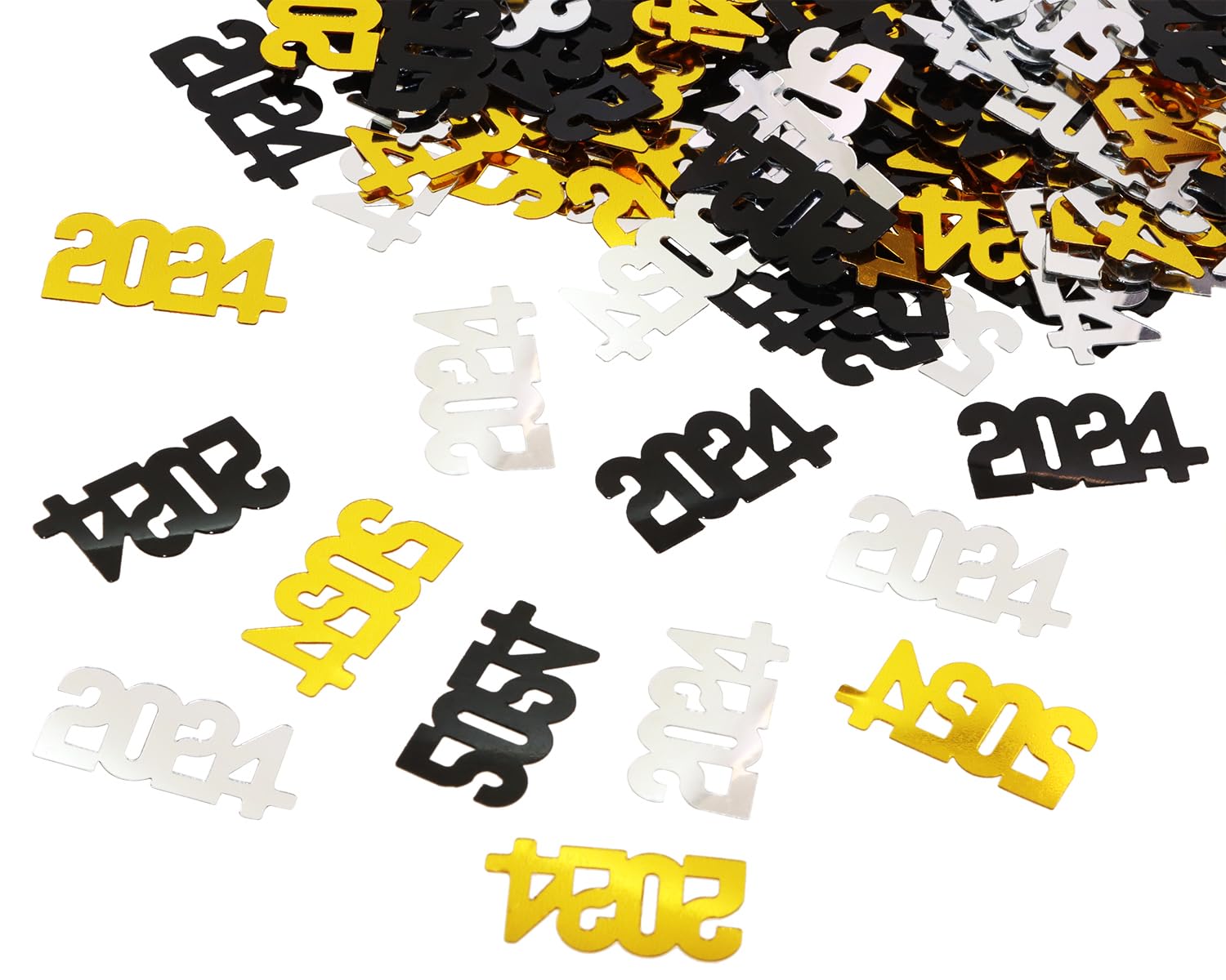 ONLYKXY Colourful New Year Table Confetti Decor Glitter Sprinkles Decoration for New Years Eve Foil Theme Party Thanks Giving Scatter Bless Confetti (