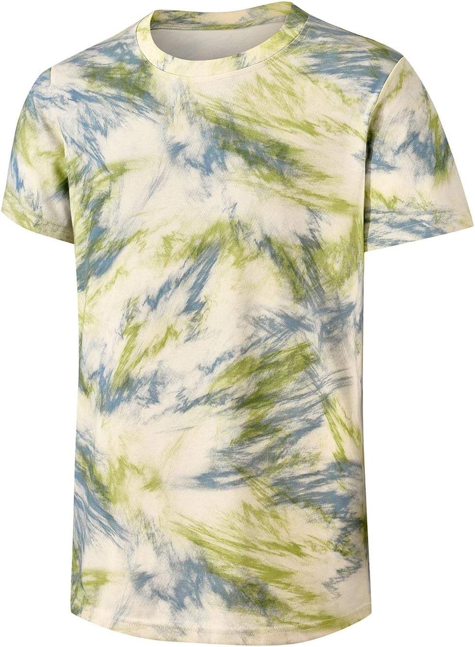 Keasmto Mens T-Shirts Casual Stylish Graphic Short Sleeve Hip Hop T Shirts Cotton Hipster Tees Tops Print Shirt