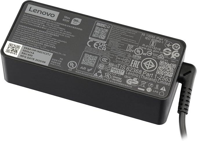 Cargador USB-C Lenovo ADLX65YAC3D de 65W para ThinkPad y Chromebook