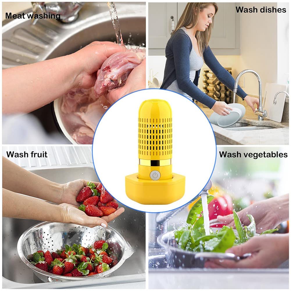 Machine à Laver Les Fruits Et Légumes Portable - Rotation Automatique, Rechargeable - Pour Famille