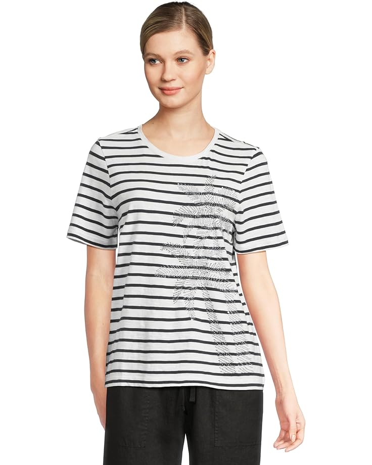 Tommy Bahama Indigo Palms Stripe Lux Tee - Main View