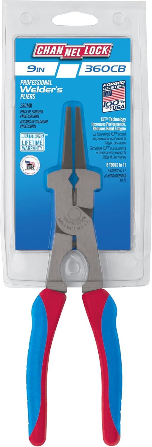 Channellock Welding Pliers, 9 In., Blue (360CB)