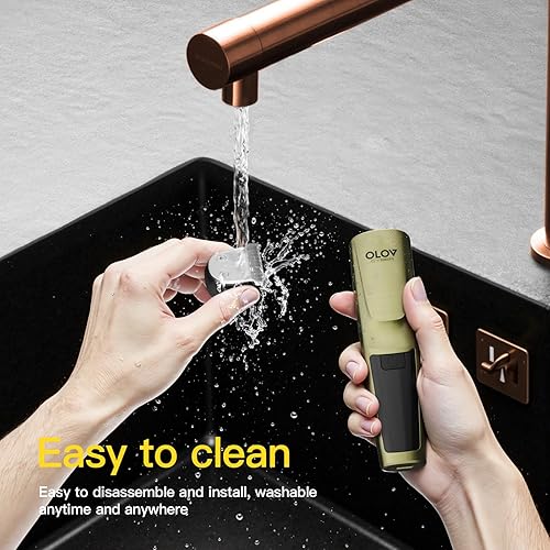 Miniatura 5 de Cortadora de barba para hombres, kit de aseo 17 en 1 para hombre con 6 cabezales de recorte, cortapelos inalámbrico recargable con base de carga,