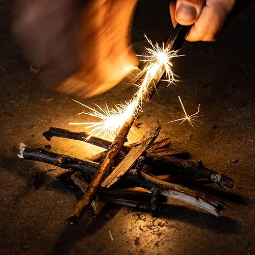 Miniatura 4 de ASR Outdoor Paquete de 2 Micro EDC Cerámica Striker Survival Fire Starter - Herramienta de supervivencia de emergencia Crea chispas