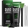 Blackhead Removal Mask, Charcoal Peel-Off Mask Set, Deep Pore Cleansing, Oil Control, Blackhead Removal Peel-Off Black Mask for Men and Women – Includes Brush, Extraction Tool,100g