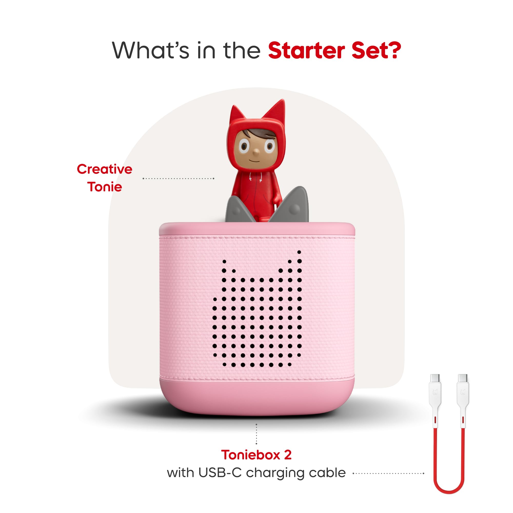 Toniebox 2 Starter Set creativo Tonie Rubie Cloud Pink