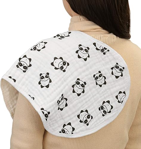 Miniatura 4 de ShoppeWatch Paños de muselina para eructos para bebé, 100% algodón natural, paquete de 5 unidades, grandes, 6 capas gruesas, suaves y absorbentes,