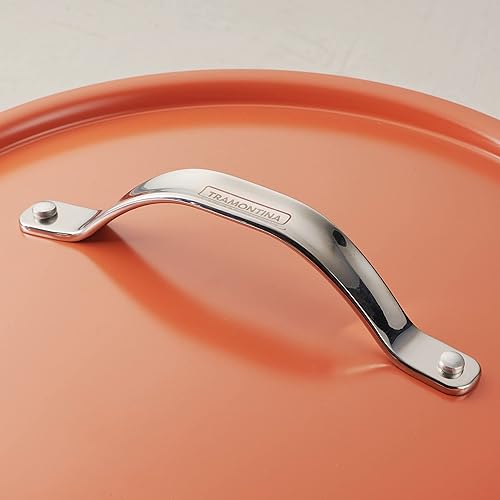 Vista 31 de Tramontina Juego de sartenes todo en uno Plus, sartén antiadherente de cerámica de 5 cuartos con tapa, inserto de vapor, utensilios de bambú y Rosado