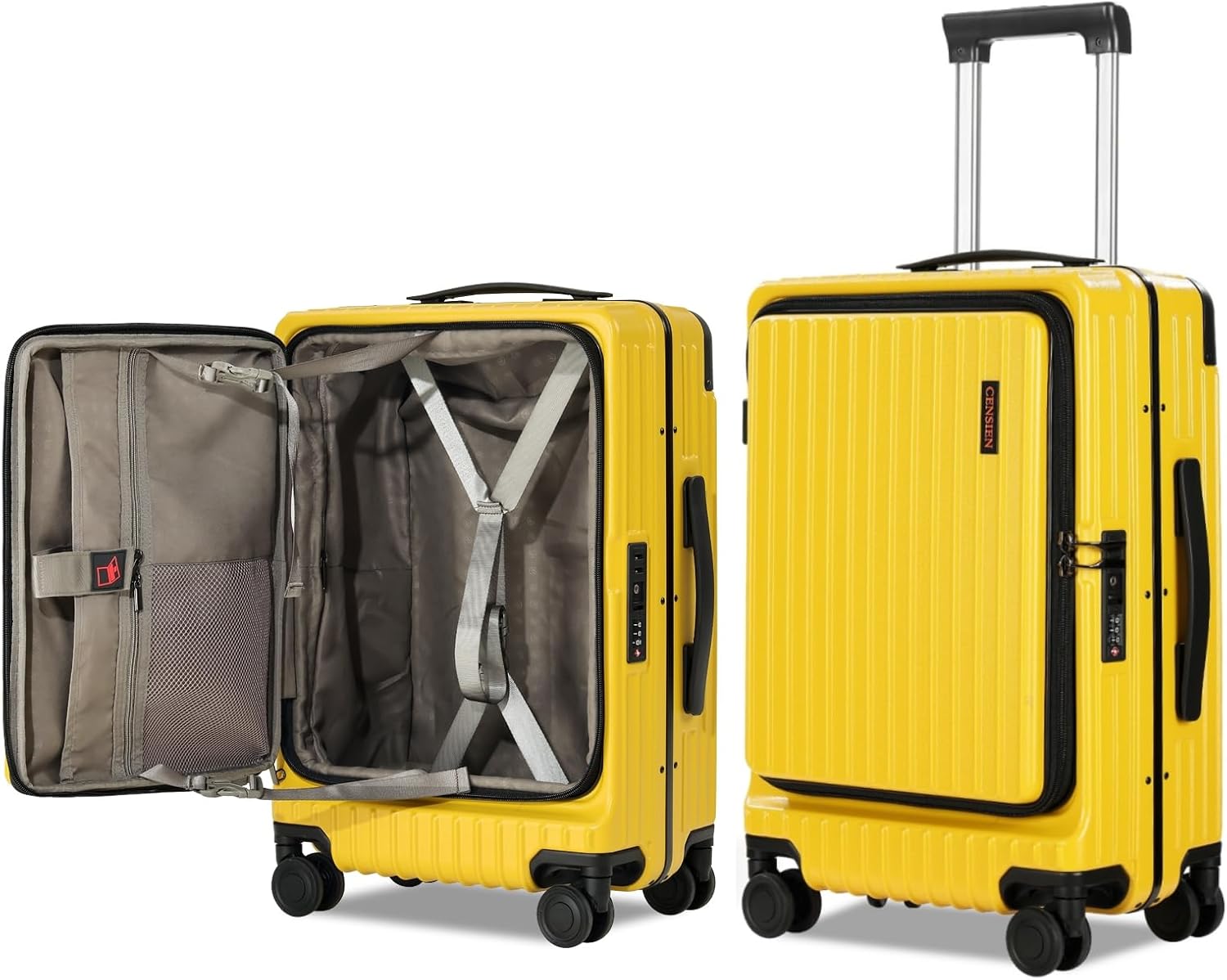 CENSIEN 20 Inch Aluminum Frame Carry On