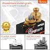Servos Digitales de Metal 17g, Paquete de 4 | Servos digitales compactos de 17g para aviones RC, robots, vehículos 1/18 y 1/16, botes y modelos con ducted-fan. 5
