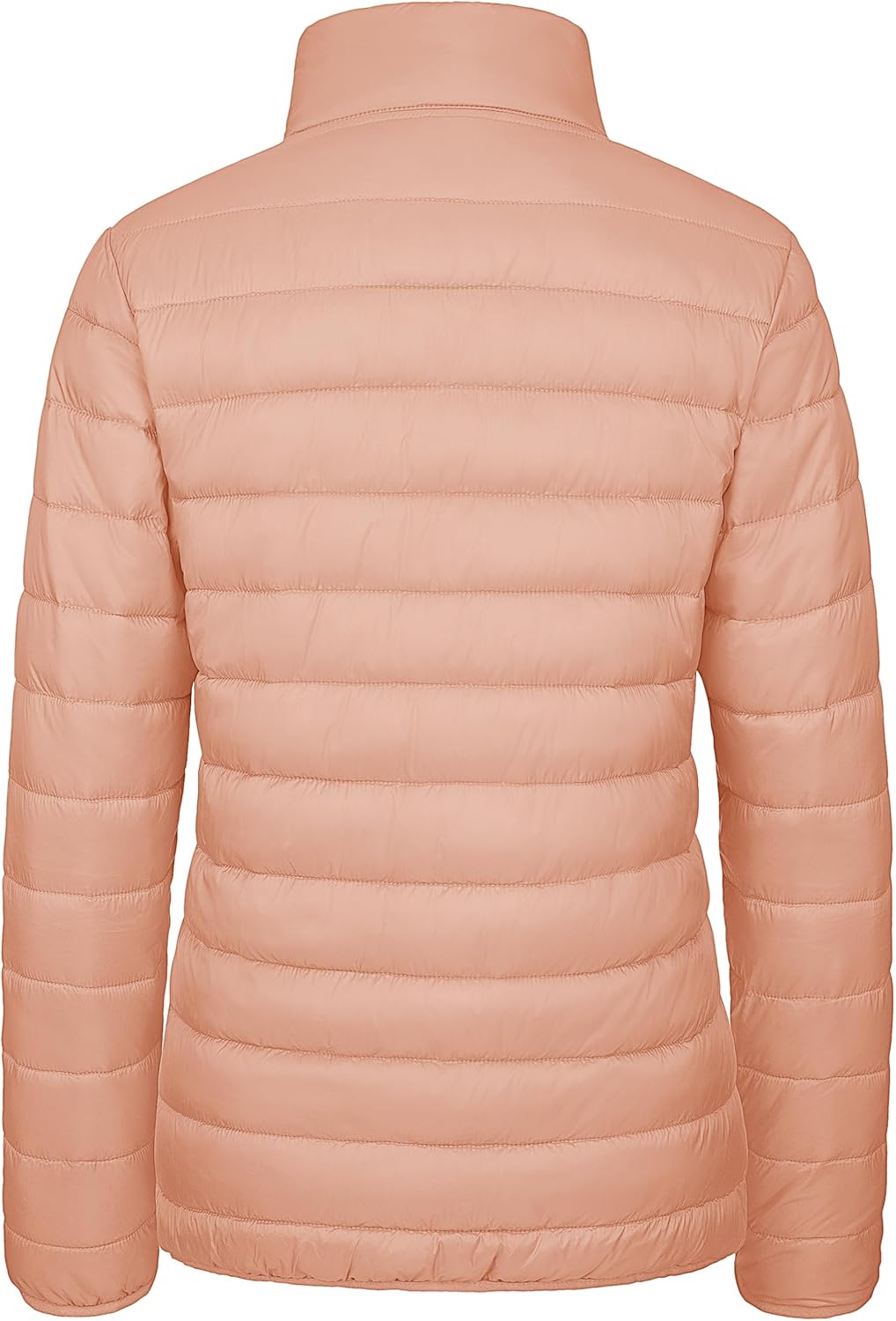 MAGCOMSEN Women's Puffer Jacket Lightweight Quilted Padded 4 Pockets Zip-up Stand-collar Winter Fleece Coat - Image 4