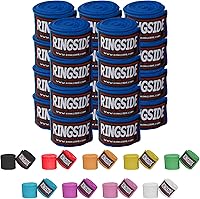 Vista 19 de Ringside Mexican Style Boxing Hand Wraps (Pairs) - 180" Semi-Elastic Cotton Blend Wrist Support with Thumb Loop for MMA, Muay Thai, Kickboxing