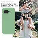 YATWIN Silicone Back Case for Google Pixel 9A, Soft-Touch Phone Back Cover for Google Pixel 9A - Mint Green gallery image