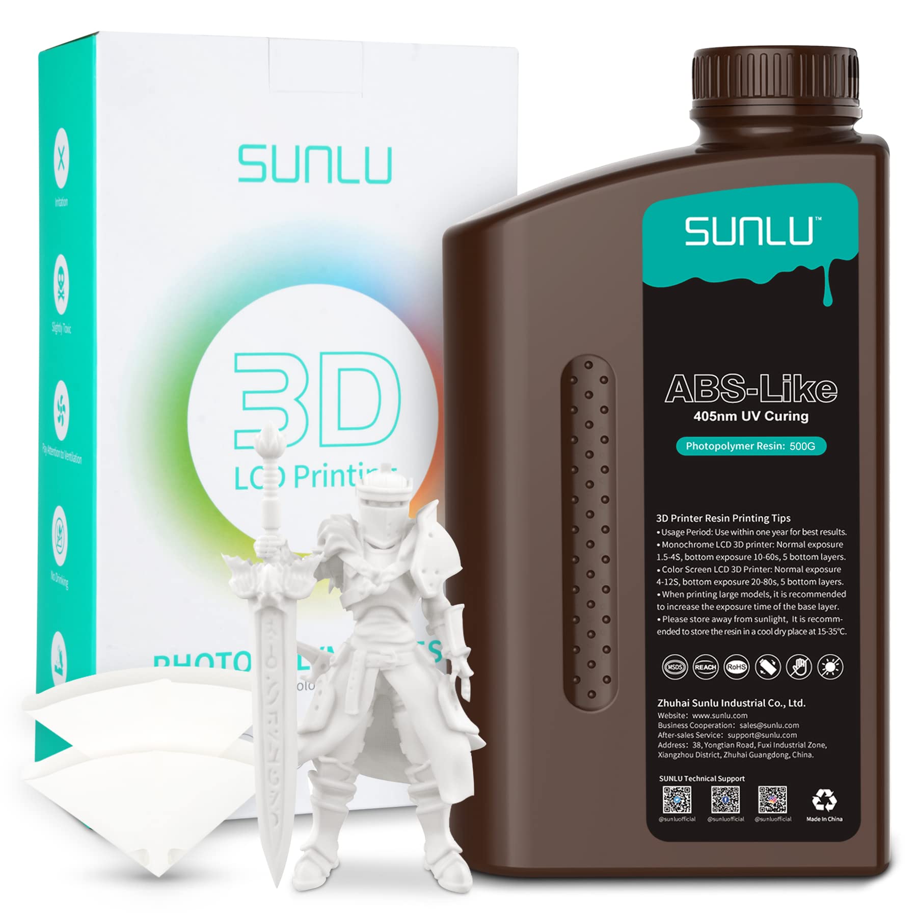 Amazon.co.jp: SUNLU ABS Like 光造形 3D プリンター レジン、高速硬化 