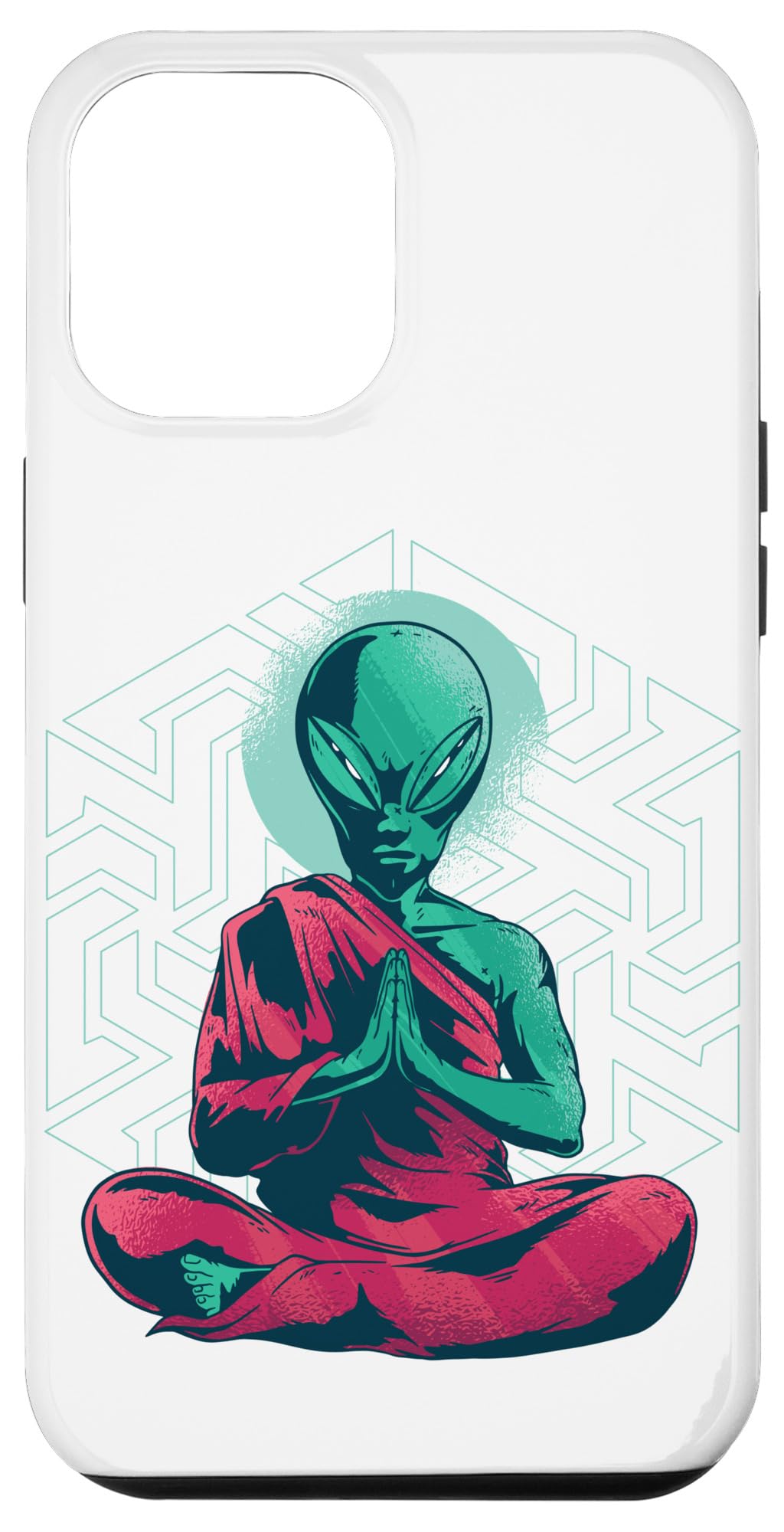 Funny Alien MeditationiPhone 13 Pro Max Funny Alien Meditation Case