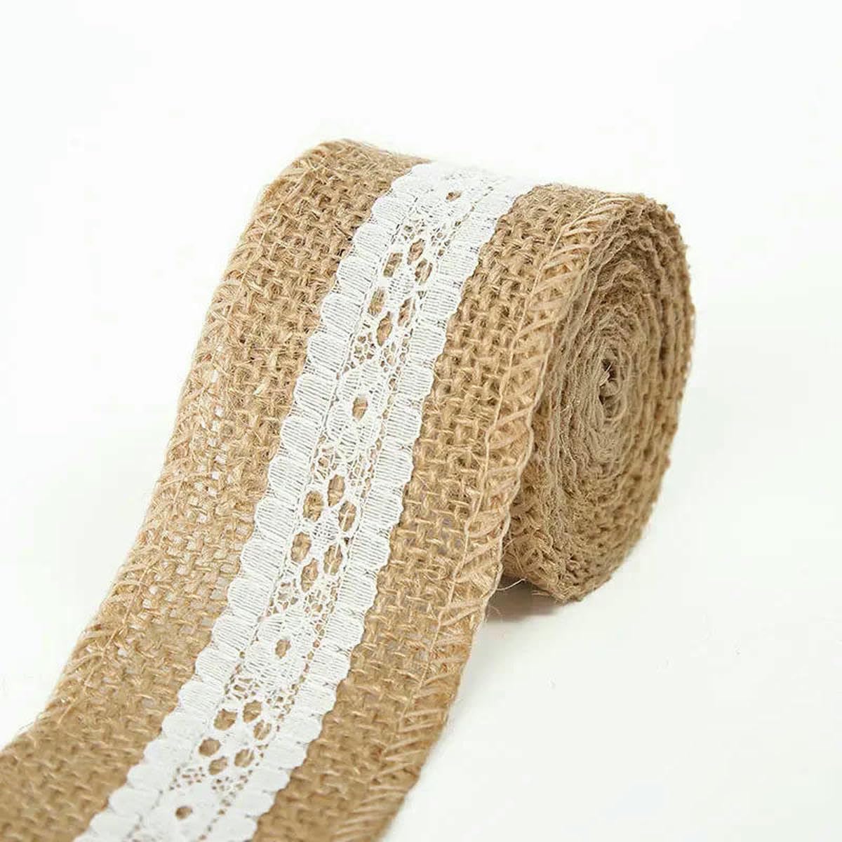Jute Burlap Ribbon, Jute Burlap Ribbons Multicolor 5cm x 1 meter