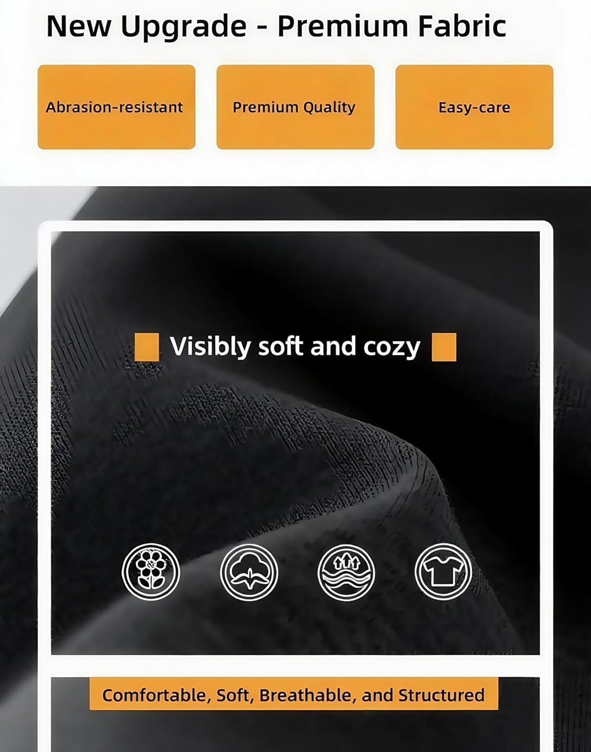 Men’s Baggy Sweatpants Fleece Wide Leg with Elastic Drawstring Waist, Casual Loose Lounge Joggers - Image 6