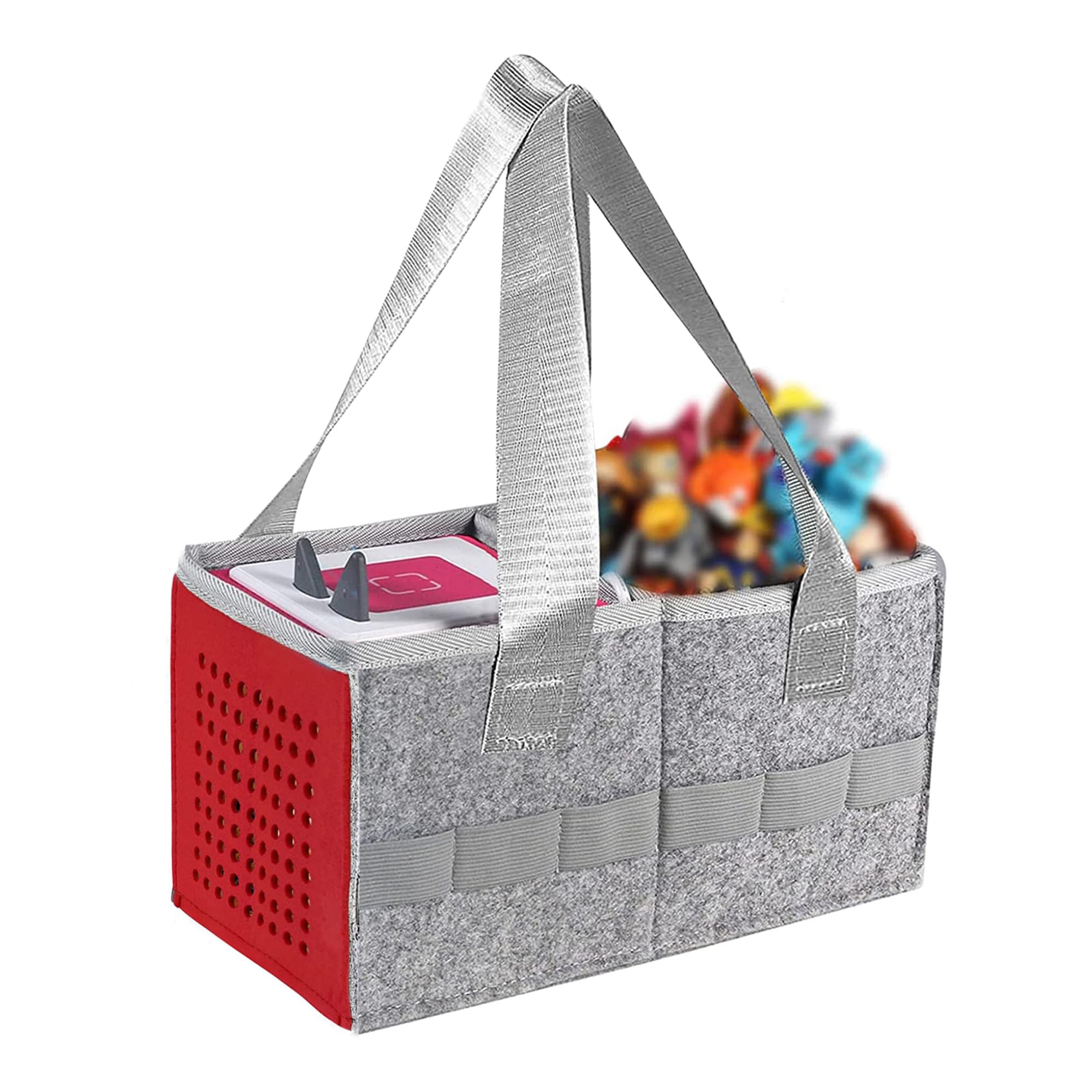 Hounyoln Carry Bag for Toniebox Audio Player Starter Set,Felt Organizer Case for Tonie 2 Starter Set Storage Bag