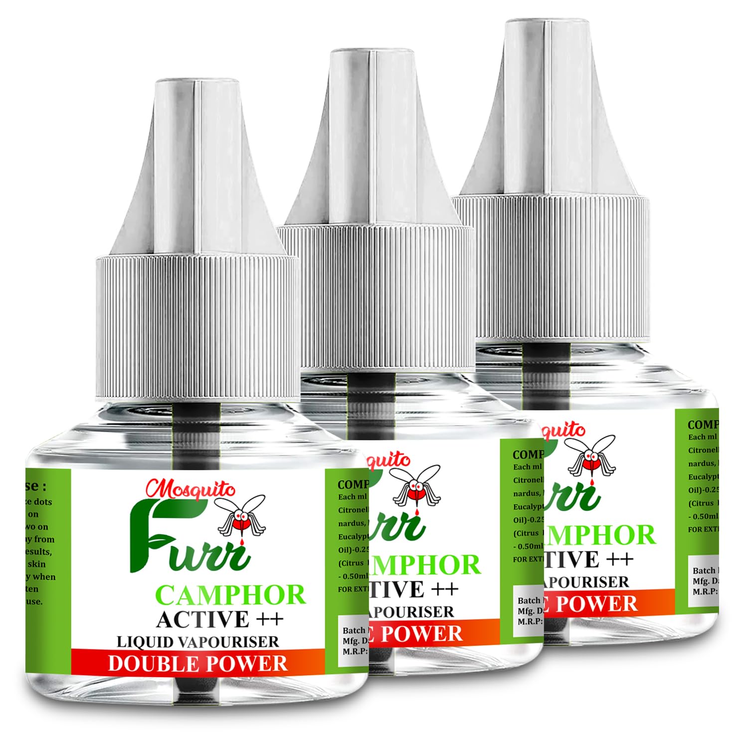 Mosquito Furr Liquid Mosquito Vaporiser Refill, Mosquito Killer Liquid Refill, Camphor Active Plus Liquid Mosquito Vaporiser Refill Mosquito Vaporiser Refill (Pack Of 3) (B0C899T6MH) Amazon Price History, Amazon Price Tracker