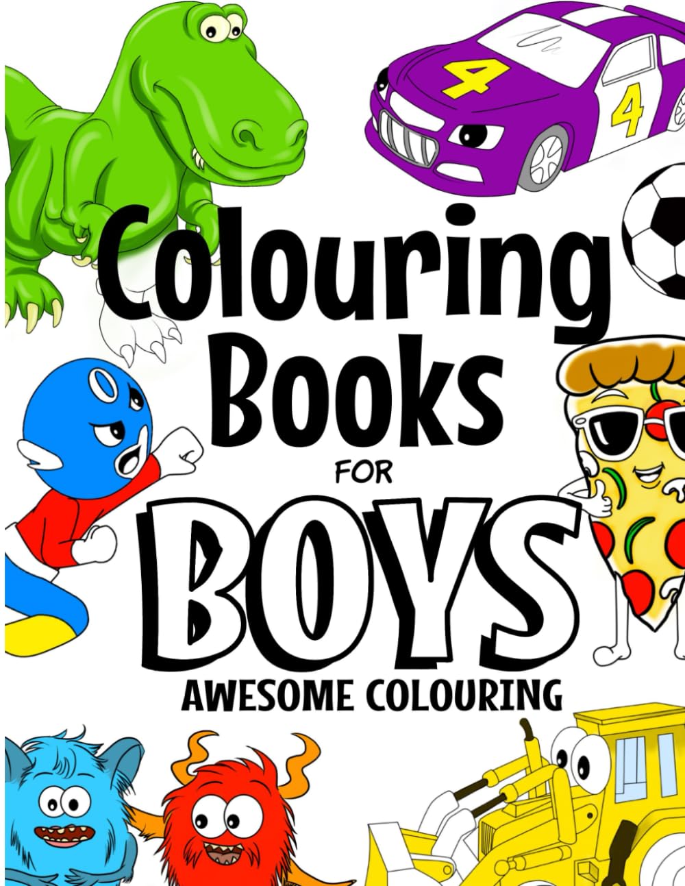 Colouring Books For Boys Awesome Colouring: For Boys Aged 4-8