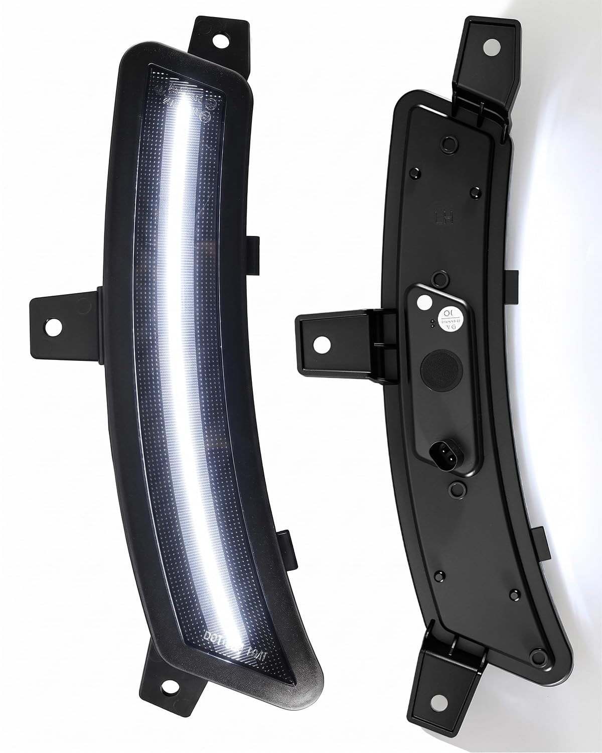 Photo 1 of 2 Pcs LED Side Marker Light Fit for Chevrolet Tahoe Suburban GMC Yukon Yukon XL Cadillac Escalade Escalade ESV 2025 2026 Replace 84855907 84855906, White, Clear Lens Assembly