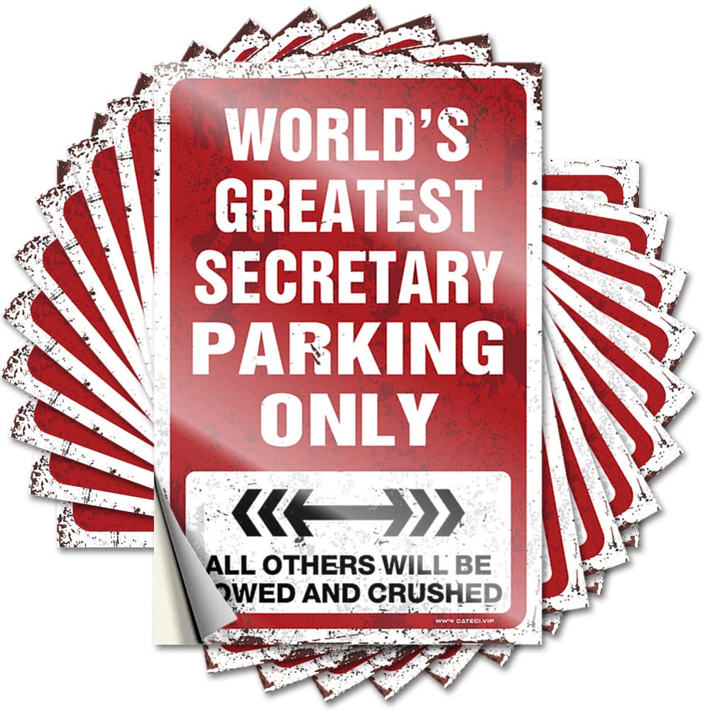 Sets Tattoos - Autumn Gamer Window World's Greatest Secretary Parking Only(12X18CM)