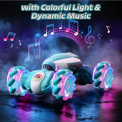 Miniatura 4 de Auto de acrobacias RC con detección de gestos, las mejores ideas de regalo de cumpleaños para niños de 6 a 12 años, juguetes para niños de