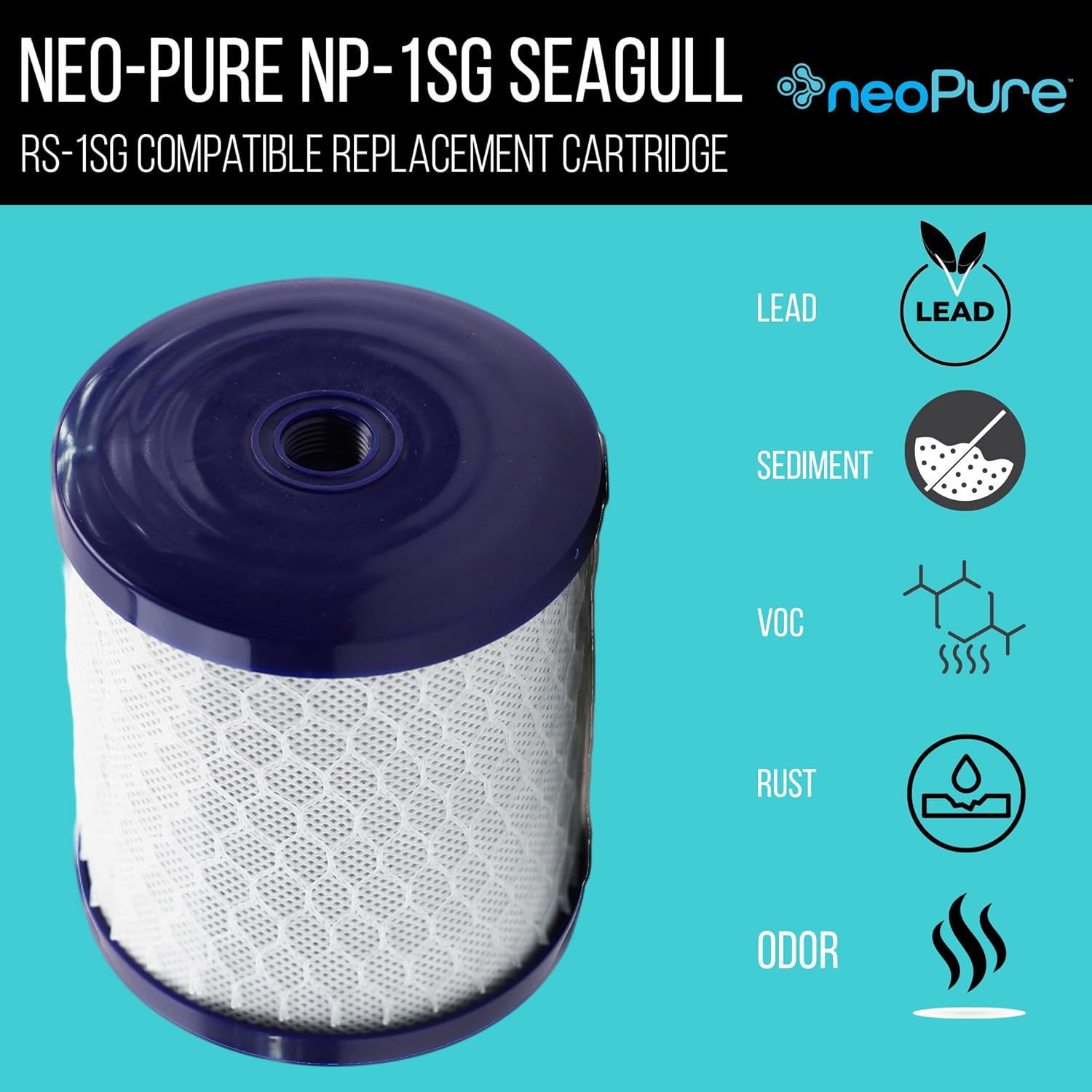 Neo-Pure 1SG Sediment Replacement Filter – Polypropylene Depth Filter for Compatible Water Filtration Systems