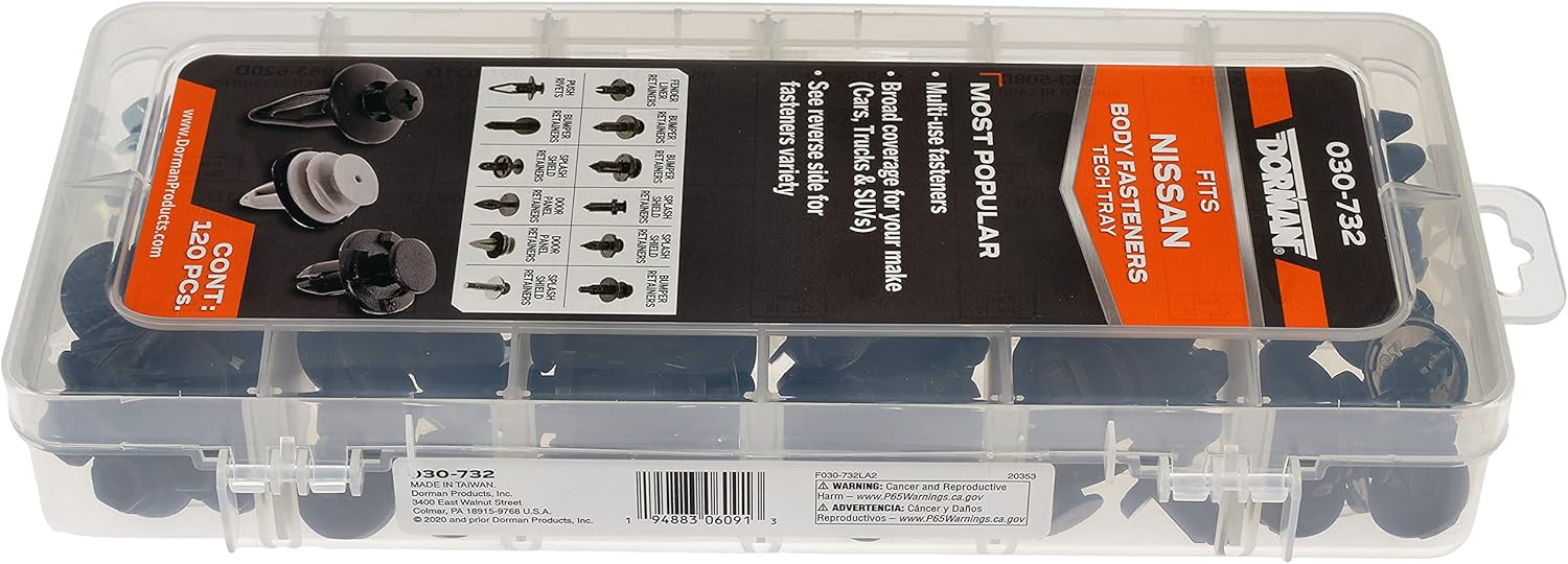 Dorman 030-732 Fastener Tech Tray, 120 Piece Universal Fit