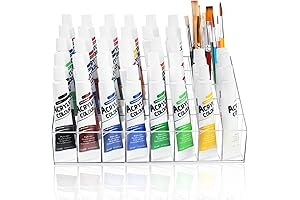 Acrylic Paint Tube 40 Holder with Space Saving Design