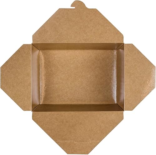 Miniatura 17 de Karat Paper To Go Cajas 110 oz - 160 ct Resistente a fugas, microondas, resistentes a la grasa y apilables, color marrón kraft #4