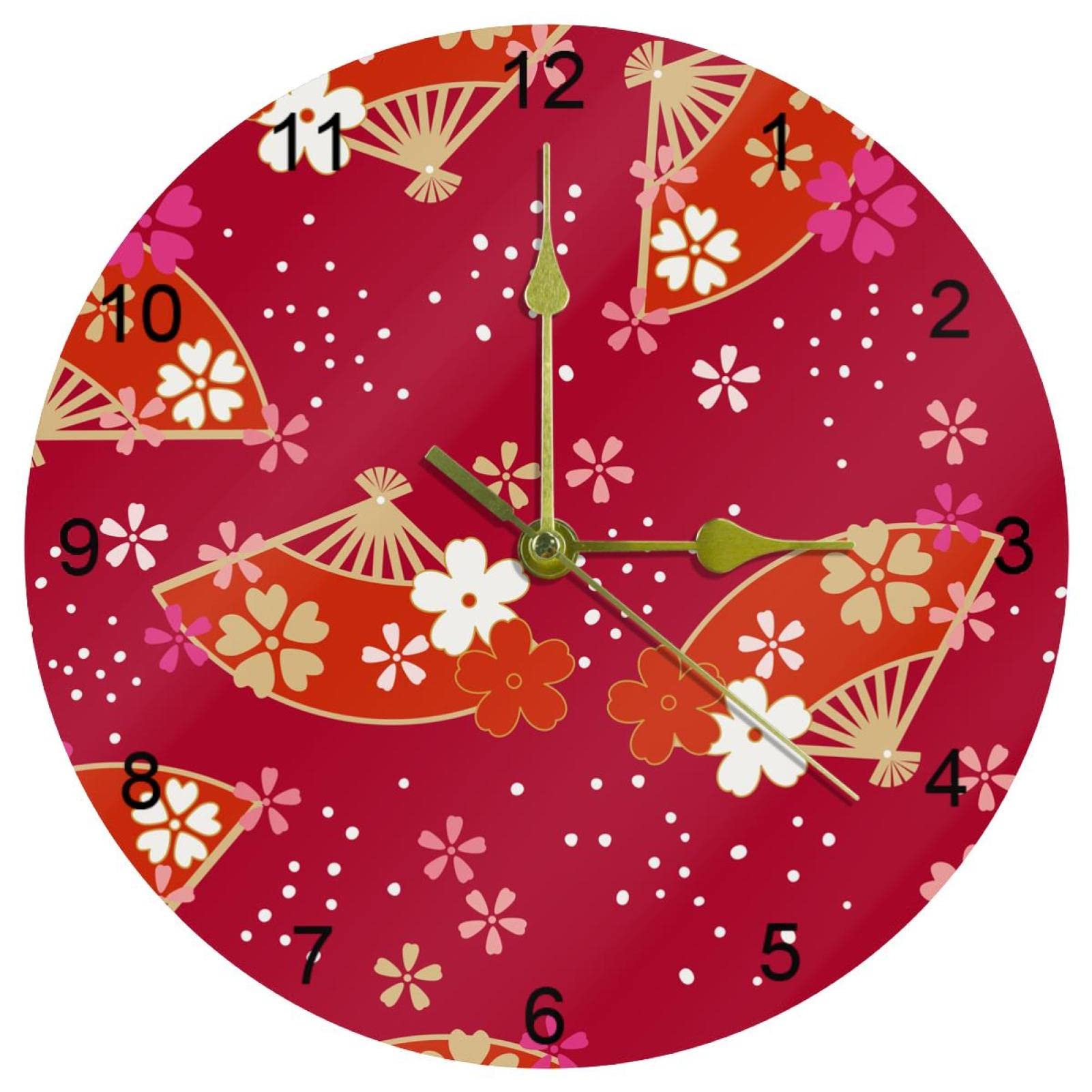 Horloge murale silencieuse à quartz à piles 25,4 cm