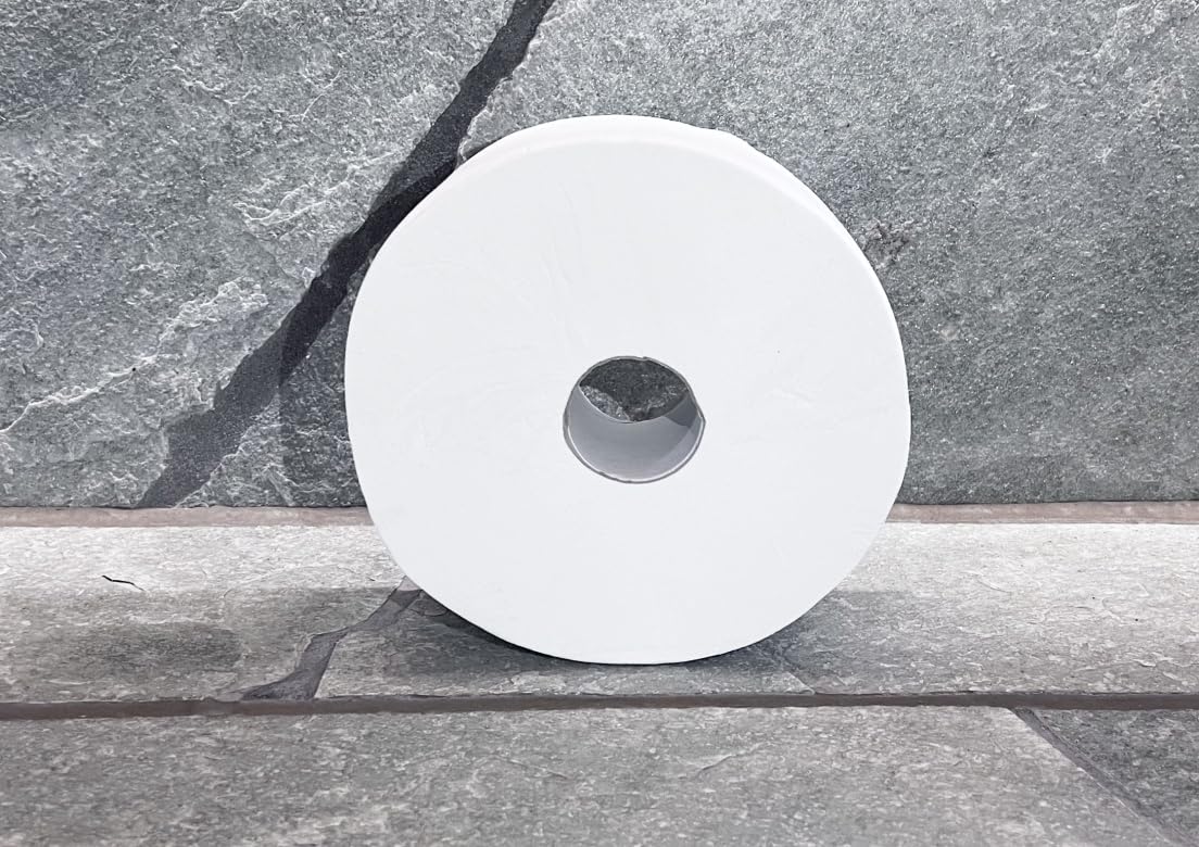 Jumbo Toilettenpapier 300 m, 6 Rollen | Jumbo-Toilettenpapier aus 100 % Zellstoff, 6 Rollen à 300 m, 2-lagig und hoch ergiebig