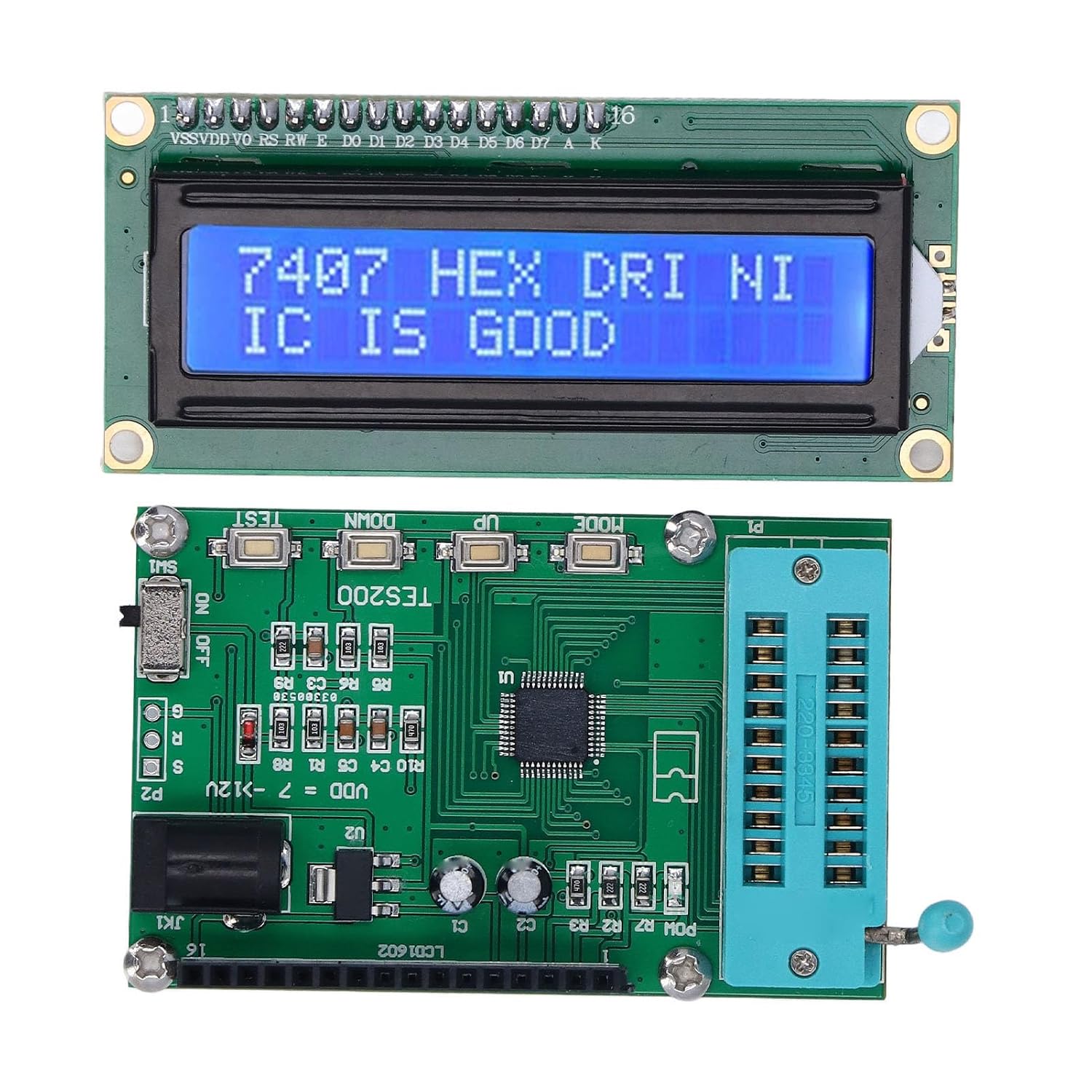 Ic Counter Instruments TES200 IC Counter Tester Quick Response Test Digital Logic Gate ...