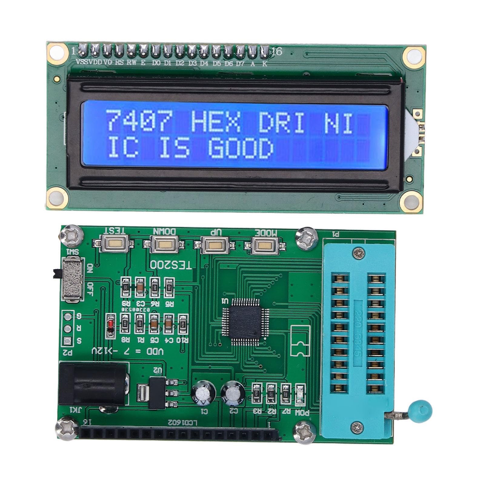 Sxhlseller Cyfrowy Tester Wyświetlacza LED TES200, Szybki Czas Reakcji, Szybka Diagnostyka Usterek dla Serii 74 40, Idealny do Warsztatów Elektronicznych