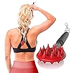 Cactus Scratcher Extendable Keychain Back Scratcher - 16 Long Stick Double Sided Retractable Scratching Tool for Hand, Neck, Head, and Body - Universal Gift for Family, Pets, and Friends, Red