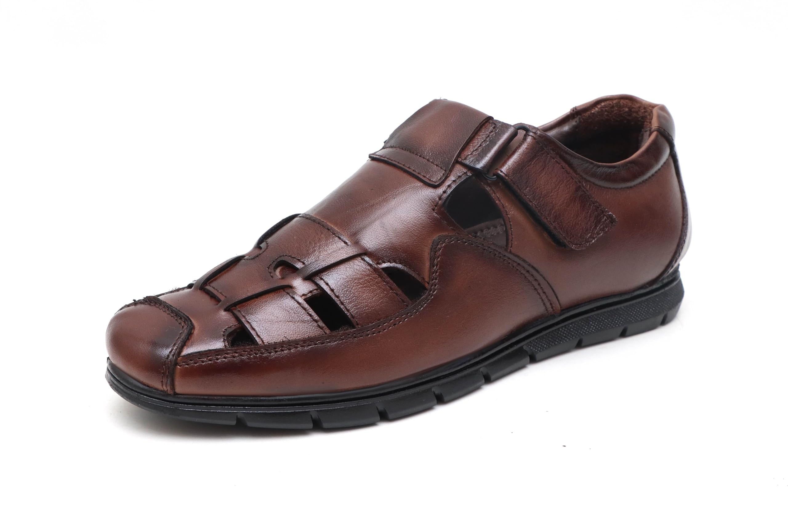Genuine Leather Sandals for Men | Closed Fisherman Sandal-image-41