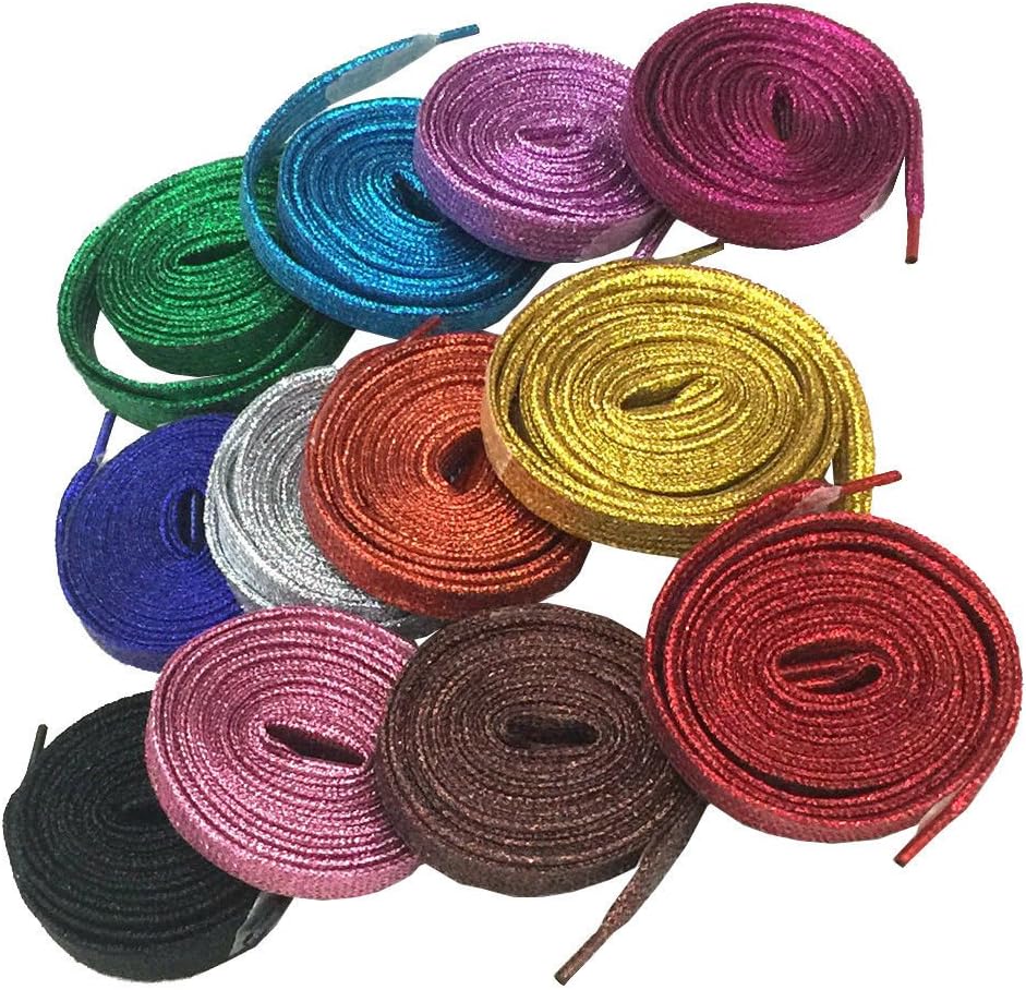 Premium Flat Glitter Metallic Fashion Sneakers Shoelaces image 2