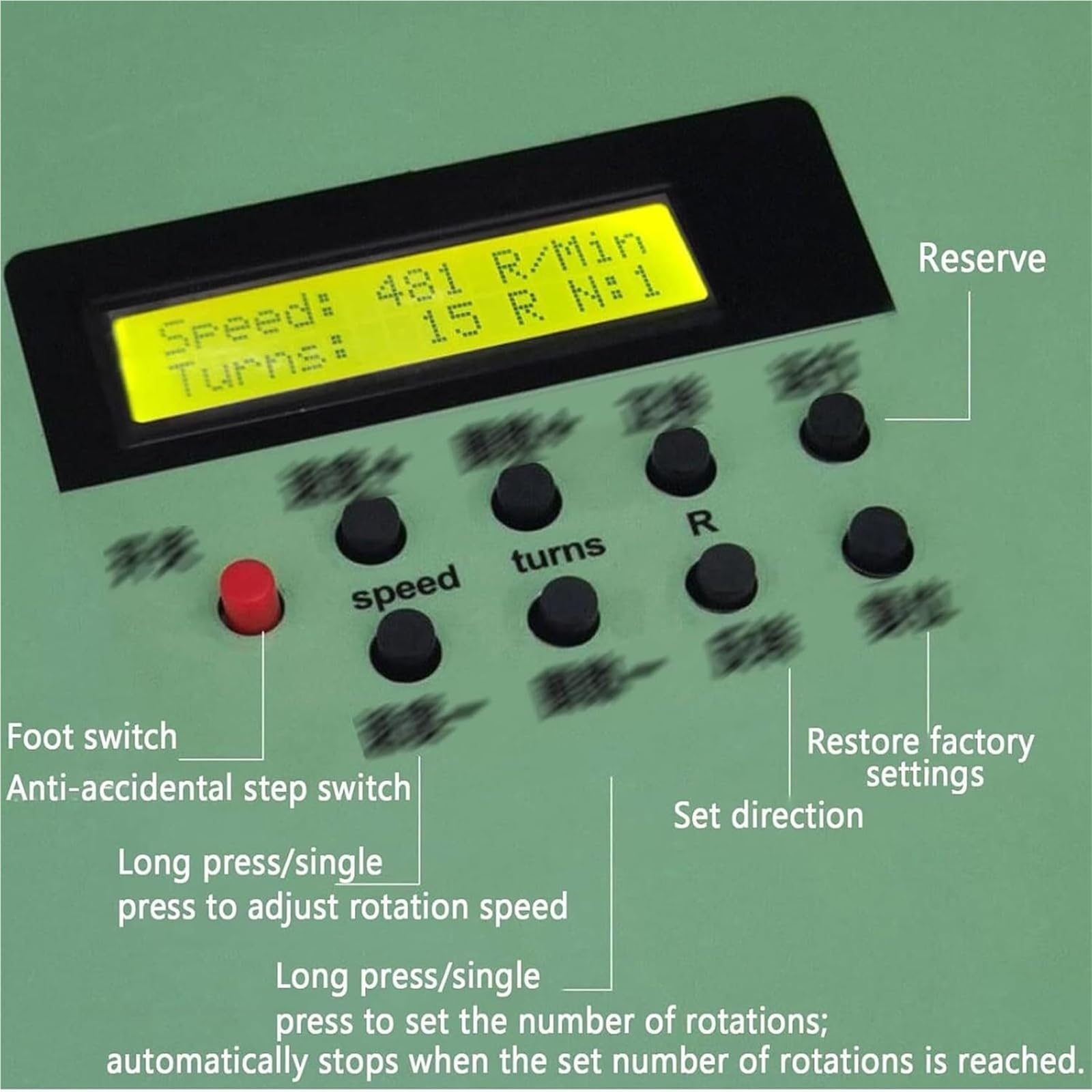 Avvolgitrice Elettrica For Nastro, Avvolgitrice For Nastro, Regolabile 1-999 Giri/min, Con Interruttore A Pedale, Avanti E Indietro, Pulsante Di Ripristino, For Cinghie E Cinghie