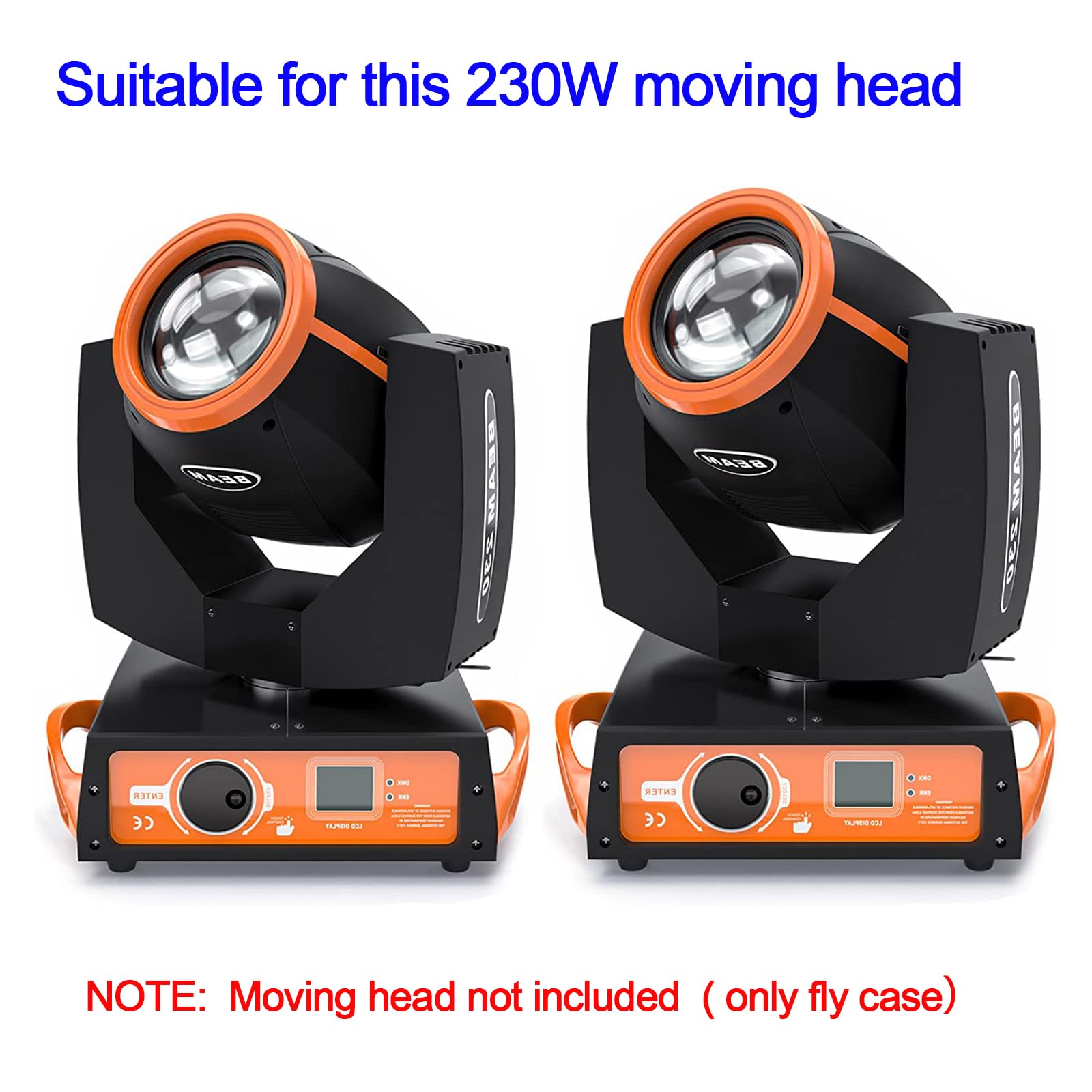 Flycase 2 IN 1 Flight Case pour 230W 7R Lyre LED Lumière Transport