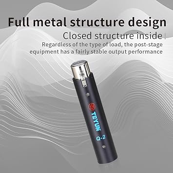 TEYUN Microphone Preamp with 28dB Gain, Active in-Line Compact Dynamic Microphone Booster with Preamp, Mic Booster Preamplifier, Active Booster for Dynamic and Ribbon Mics (Q2)