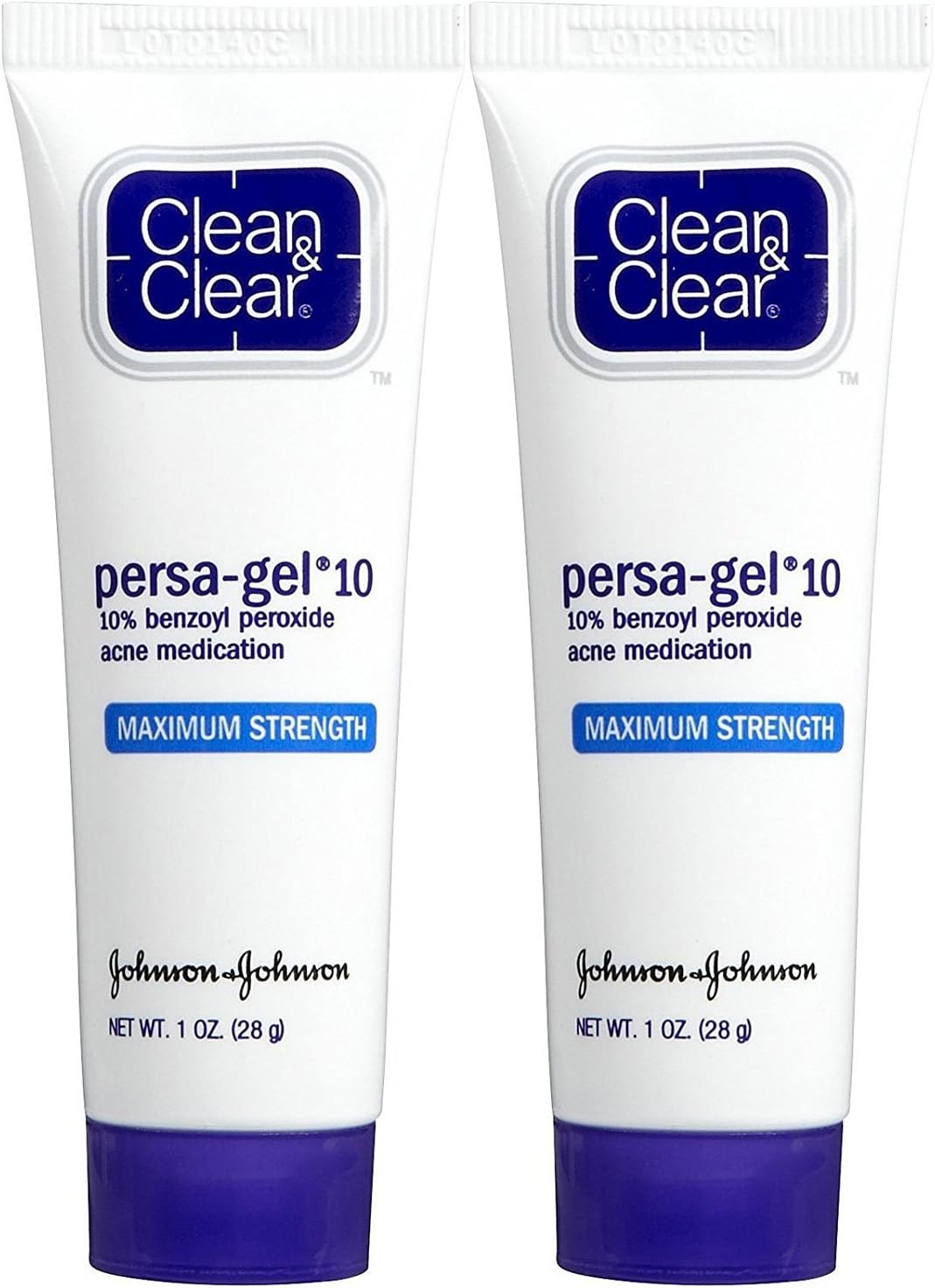 Clean & Clear Persa- Gel 10 Acne Treatment, Maximum Strength, 1 oz, 2 pk