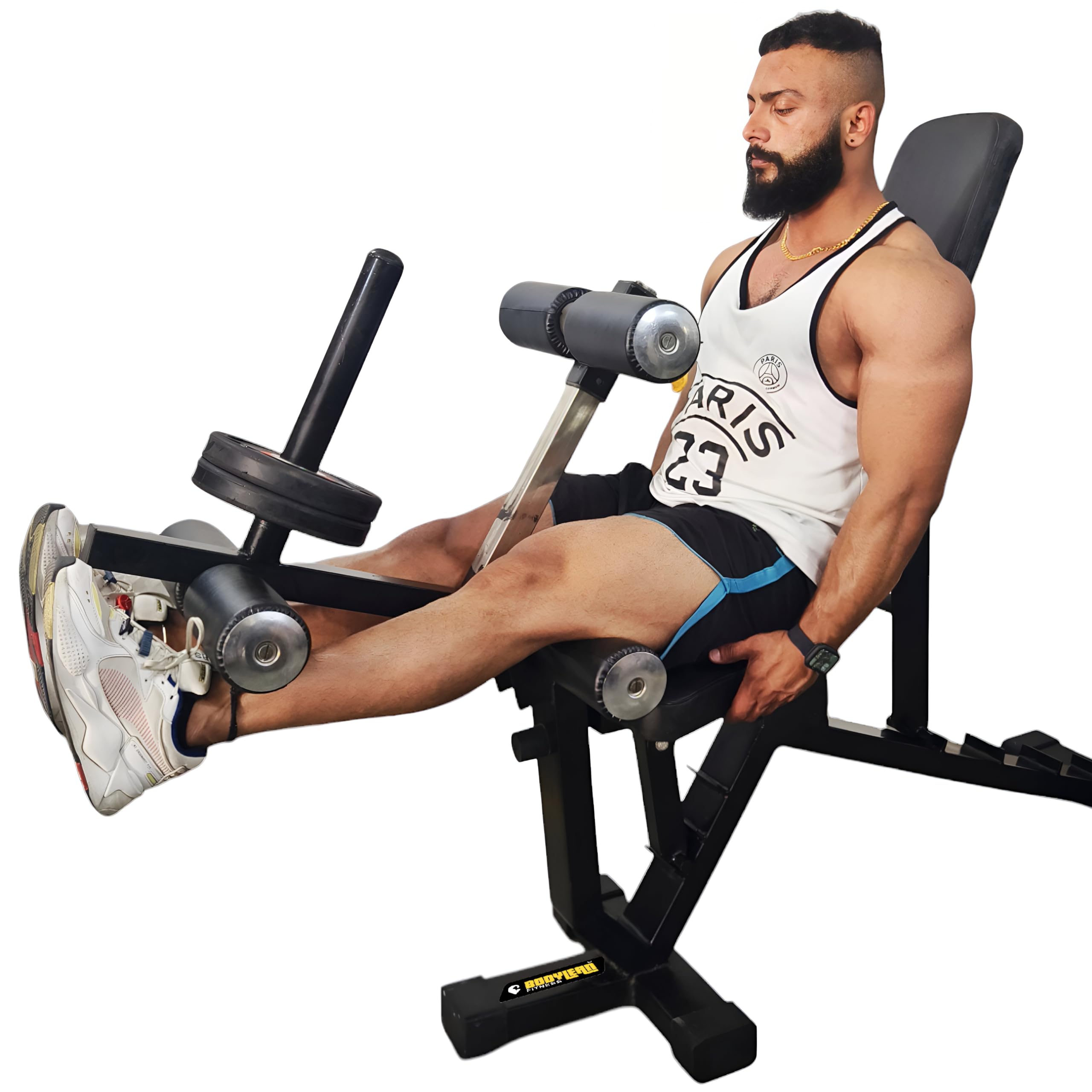 Bodylean Fitness Premium Prone Leg Curl Leg Extension bench ( 2 in 1 Holder ) : Dual-Function Gym Equipment : 220 kg capacity - Ideal for Home / Physiotherapy leg injury cure - knee replacement (B0D633ZDXZ) Amazon Price History, Amazon Price Tracker