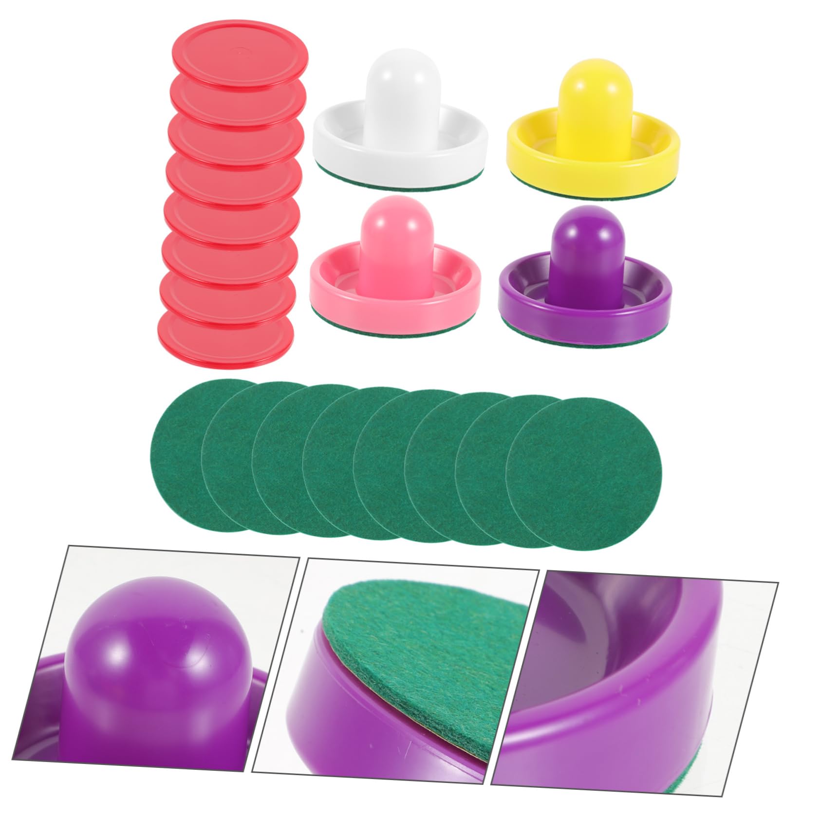 ibasenice accessori per hockey sostituzione hockey su ghiaccio aria arredamento da hockey tavolo da air hockey mini Accessori per tabelle di gioco giocattoli da hockey addominali
