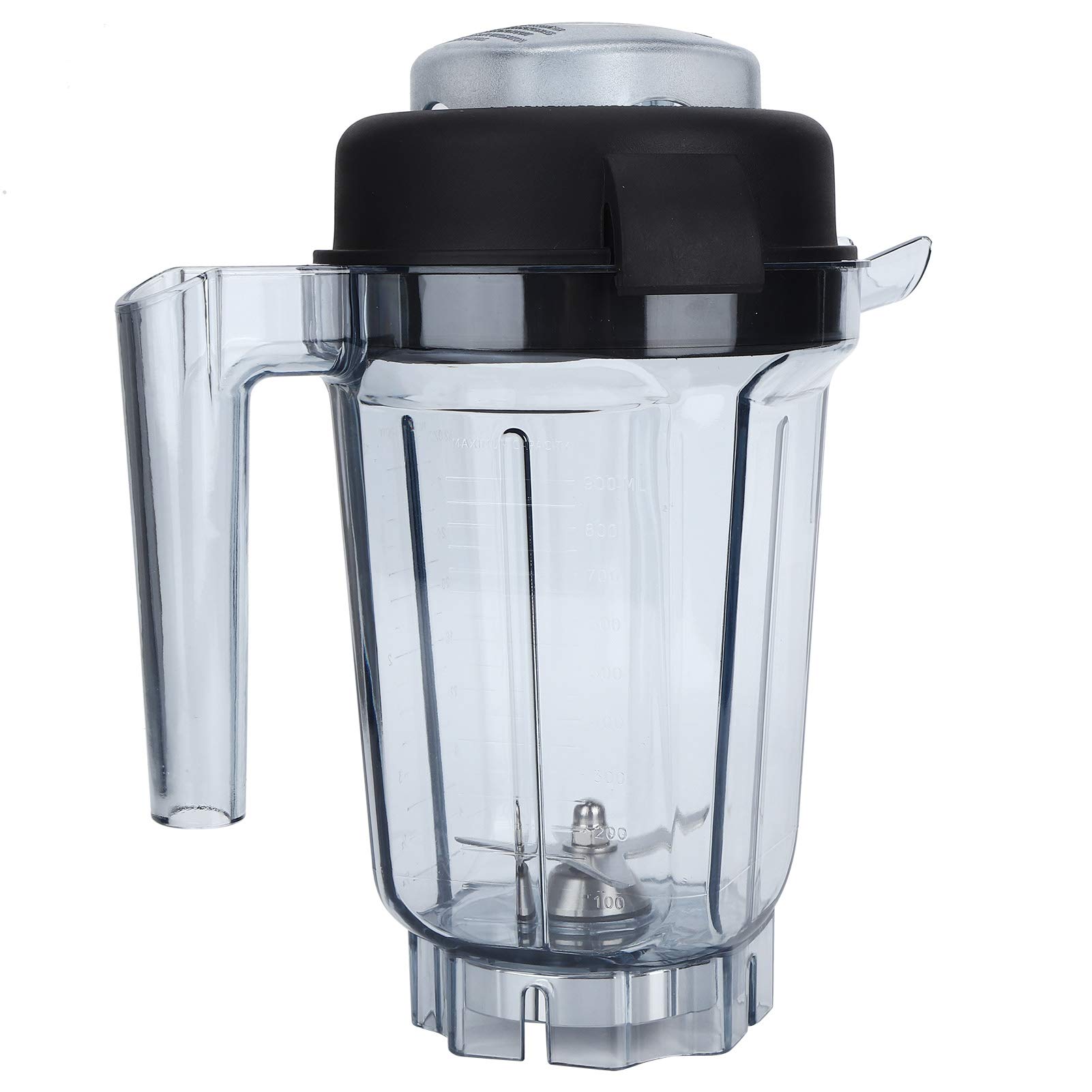 Cocoarm Przezroczysty Pojemnik na Blender Akrylowy Pojemnik na Blender 32 Uncje z Ostrzem i pokrywką ze Stali Nierdzewnej Wyraźne Wymiary Łatwe Czyszczenie do Pieczenia Koktajli dla Serii C Seria G