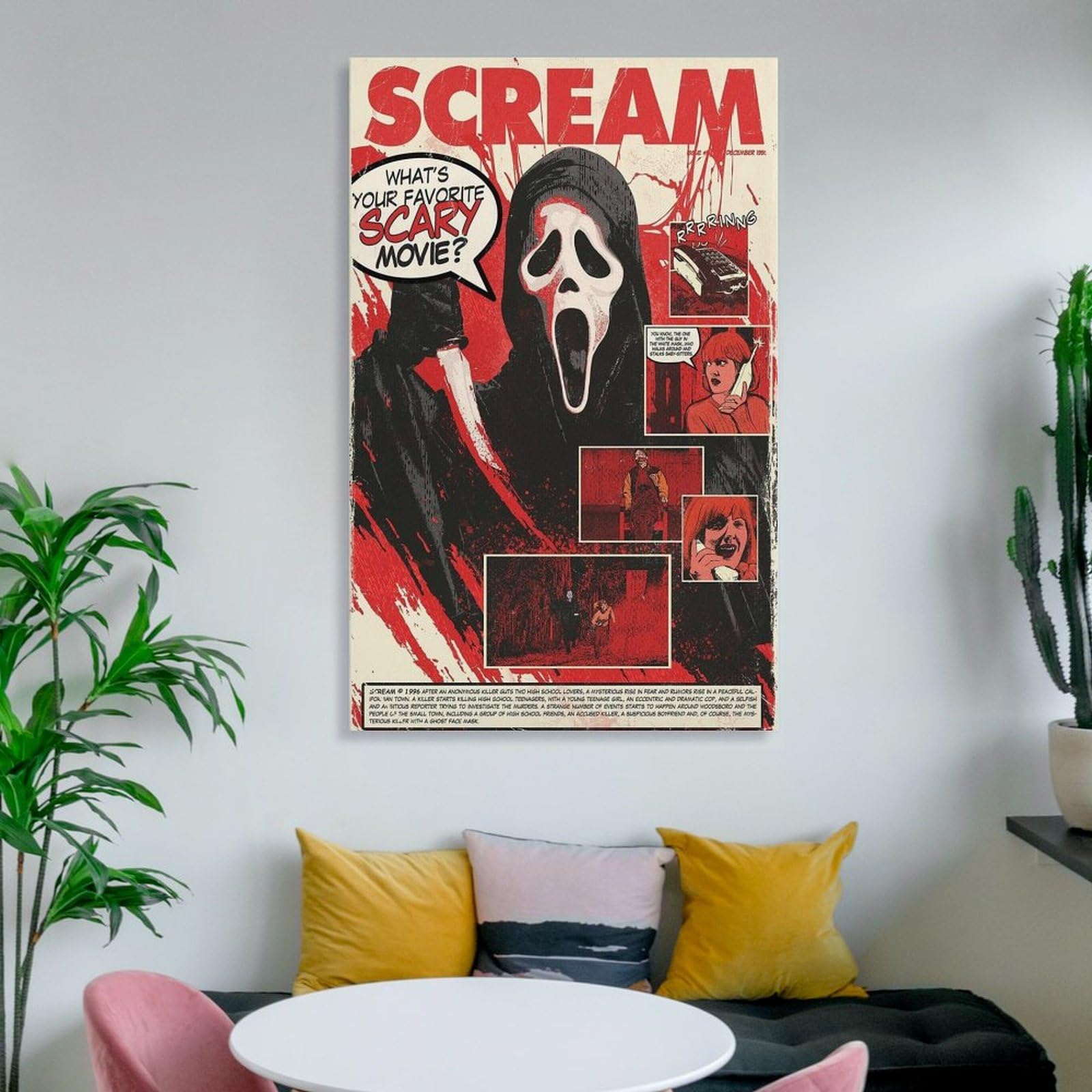 Amazon.co.jp: SCREAMスクリームポスター ホラー映画ポスター 