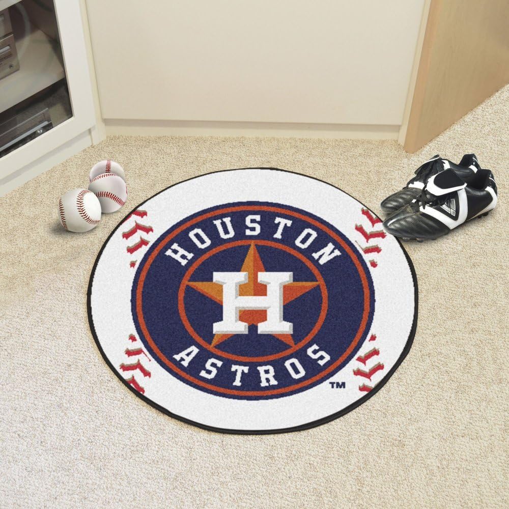 Amazon.com : MLB - Houston Astros Baseball Rug - 27in. Diameter ...