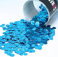 Vista 10 de Círculo de confeti de 1/4" azul real - 2 bolsas de media onza (1 oz) #8551 Q01