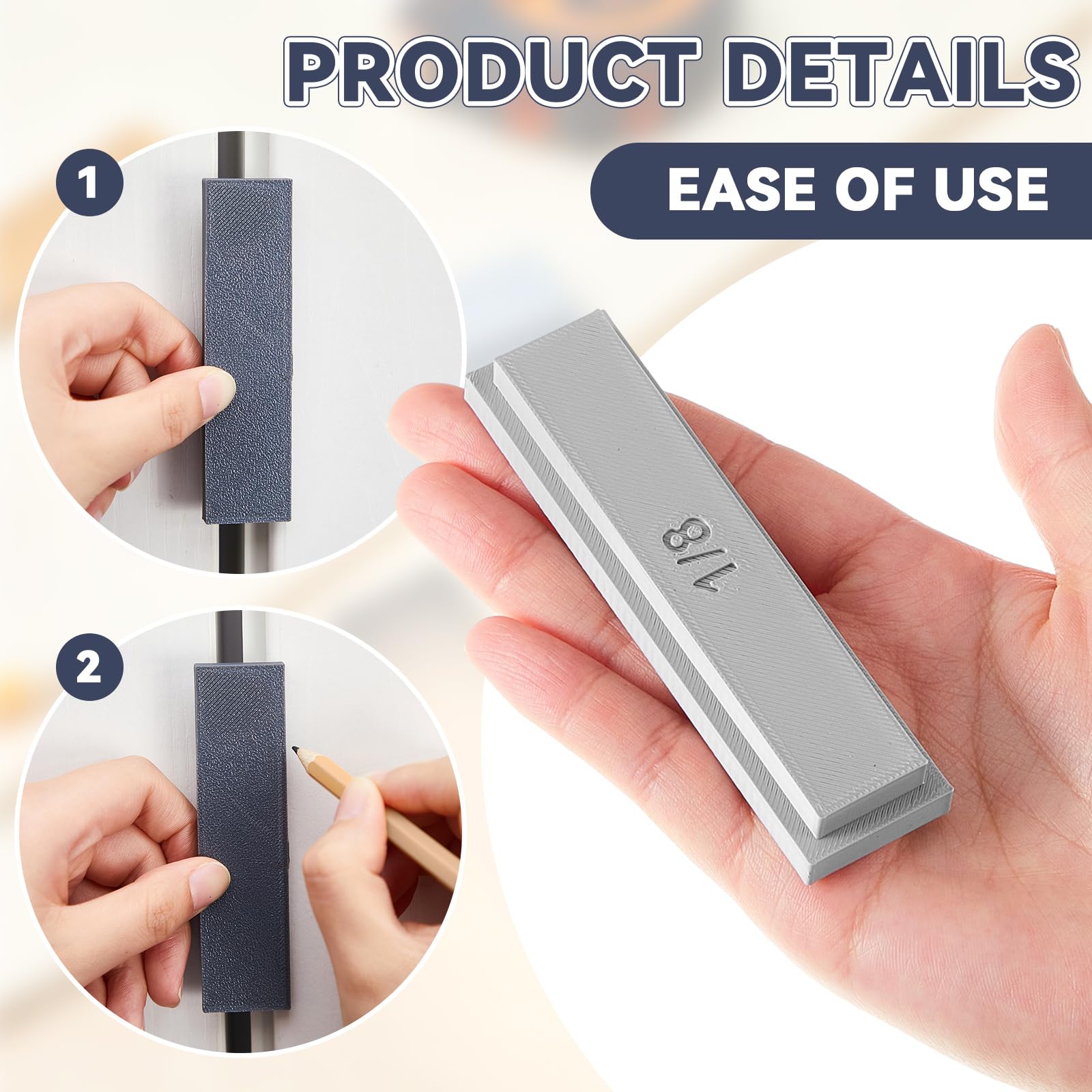 Trim Reveal Tool 1/8" 3/16" 1/4" Precision Door Marking Gauge for Carpentry — Amazon image 3
